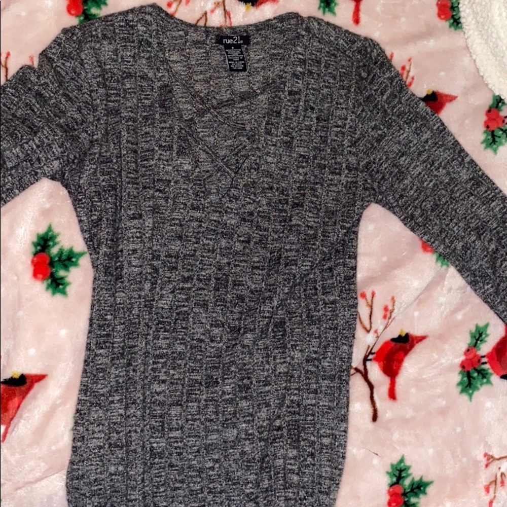 Grey Mini Dress - Picture 4 of 4